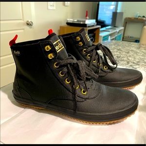 Keds Scout II water resistant black boots with dream foam size 6.5